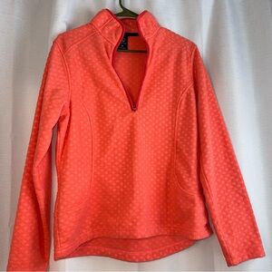 Coral Quarter-Zip Pullover